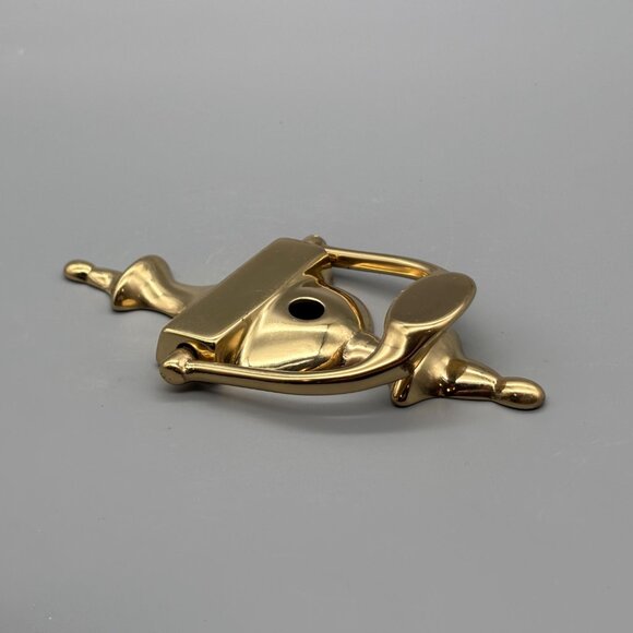 Vintage Stanley Brass Door Knocker With Classic Urn Shape Made In Taiwan - Picture 2 of 8